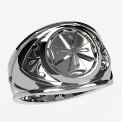 Bague Croix Des Templiers En Argent -Vivalatina Boutiqe Bague croix pattee templiers 4