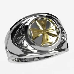 Bague Croix Des Templiers En Argent