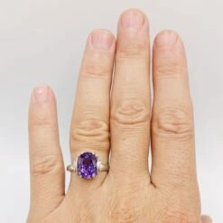 Bague De Fiançailles Améthyste -Vivalatina Boutiqe Bague de fiancailles amethyste or 19