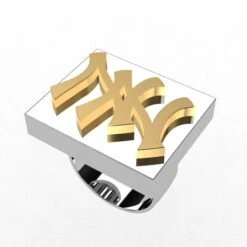 Bague De Rappeur Avec Initiales 15 Bague De Rappeur Avec Initiales -Vivalatina Boutiqe Bague de rappeur initiales 4