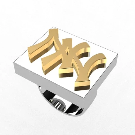 Bague De Rappeur Avec Initiales 6 Bague De Rappeur Avec Initiales – Image 4