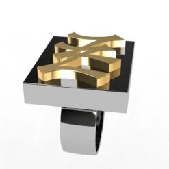 Bague De Rappeur Avec Initiales 17 Bague De Rappeur Avec Initiales -Vivalatina Boutiqe Bague de rappeur initiales 6