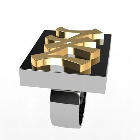 Bague De Rappeur Avec Initiales 8 Bague De Rappeur Avec Initiales – Image 6