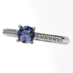 Bague Diamant Bleu -Vivalatina Boutiqe Bague diamant bleu 3