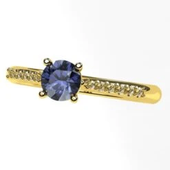 Bague Diamant Bleu -Vivalatina Boutiqe Bague diamant bleu 7
