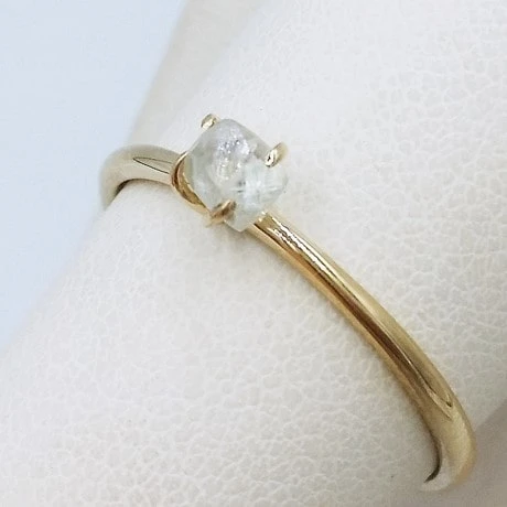 Bague Diamant Brut Solitaire Pour Femme 5 Bague Diamant Brut Solitaire Pour Femme – Image 3