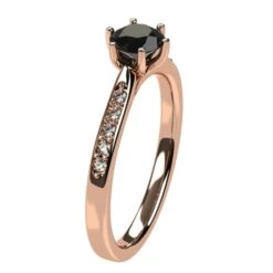 Bague Diamant Noir Or Rose 9 Bague Diamant Noir Or Rose -Vivalatina Boutiqe Bague diamant noir or rose 3