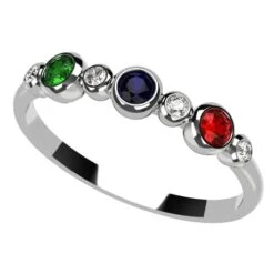 Bague Diamant Rubis Saphir Émeraude -Vivalatina Boutiqe Bague diamant rubis saphir emeraude 4