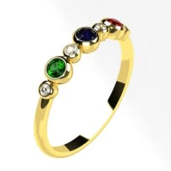 Bague Diamant Rubis Saphir Émeraude -Vivalatina Boutiqe Bague diamant rubis saphir emeraude 6