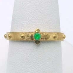 Bague Dizainier Religieuse 33 Bague Dizainier Religieuse -Vivalatina Boutiqe Bague dizainier or emeraude 7