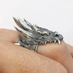 Bague Dragon Homme -Vivalatina Boutiqe Bague dragon argent 10