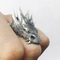 Bague Dragon Homme -Vivalatina Boutiqe Bague dragon argent 11