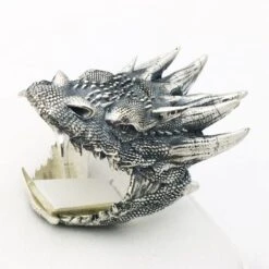 Bague Dragon Homme -Vivalatina Boutiqe Bague dragon argent 3