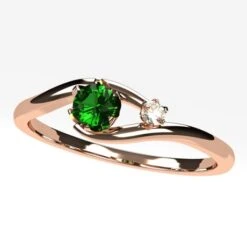 Bague Émeraude Et Diamant -Vivalatina Boutiqe Bague emeraude diamant 11