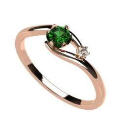 Bague Émeraude Et Diamant -Vivalatina Boutiqe Bague emeraude diamant 12