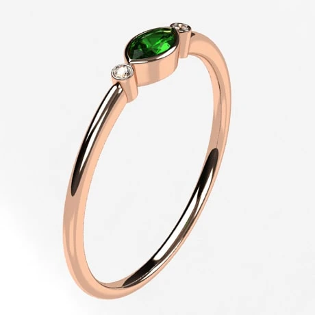 Bague Marquise Émeraude 13 Bague Marquise Émeraude – Image 11