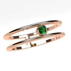 Bague Émeraude Moderne Pour Femme -Vivalatina Boutiqe Bague emeraude moderne 11