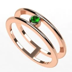 Bague Émeraude Moderne Pour Femme -Vivalatina Boutiqe Bague emeraude moderne 12