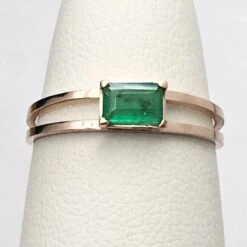 Bague Émeraude Moderne 25 Bague Émeraude Moderne -Vivalatina Boutiqe Bague emeraude moderne 3