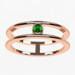 Bague Émeraude Moderne Pour Femme -Vivalatina Boutiqe Bague emeraude moderne 9