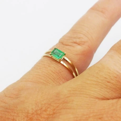 Bague Émeraude Moderne 10 Bague Émeraude Moderne – Image 8