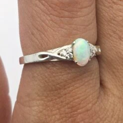 Bague De Fiançailles Opale -Vivalatina Boutiqe Bague fiancaille opale noble 11