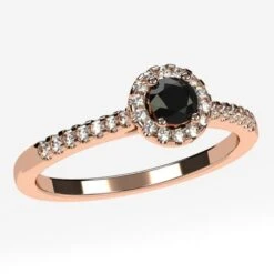 Bague De Fiançailles Diamant Noir -Vivalatina Boutiqe Bague fiancailles diamant noir 12
