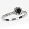 Bague De Fiançailles Diamant Noir -Vivalatina Boutiqe Bague fiancailles diamant noir 4
