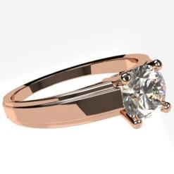 Bague De Fiançailles Originale Avec Diamant Solitaire Pour Femme -Vivalatina Boutiqe Bague fiancailles originale femme diamant solitaire 4