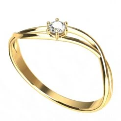 Bague De Fiançailles Simple -Vivalatina Boutiqe Bague fiancailles simple or 5