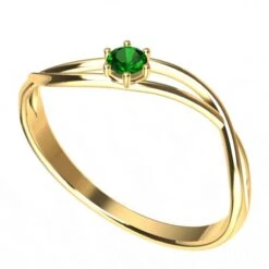 Bague De Fiançailles Simple -Vivalatina Boutiqe Bague fiancailles simple or 6