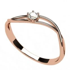 Bague De Fiançailles Simple -Vivalatina Boutiqe Bague fiancailles simple or 9