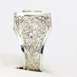 Bague Filigrane Homme 27 Bague Filigrane Homme -Vivalatina Boutiqe Bague filigrane argent initiales or 5
