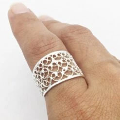 Bague Filigrane Large 9 Bague Filigrane Large -Vivalatina Boutiqe Bague filigrane large 8