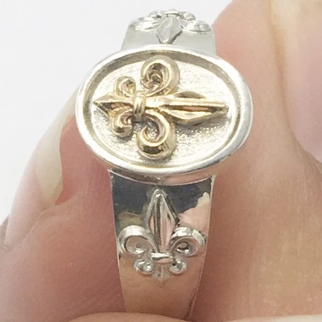 Bague Fleur De Lys 6 Bague Fleur De Lys – Image 4