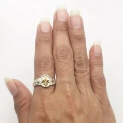 Bague Fleur De Lys 20 Bague Fleur De Lys -Vivalatina Boutiqe Bague fleur de lys or argent 7