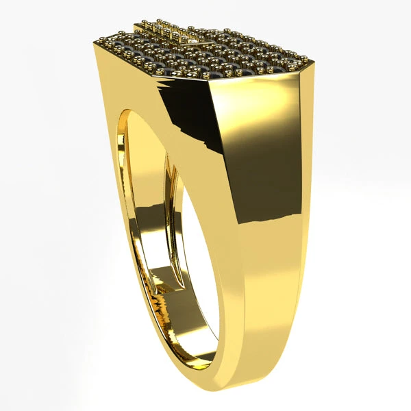 Bague Pour Homme Avec Diamants Noirs 10 Bague Pour Homme Avec Diamants Noirs – Image 8