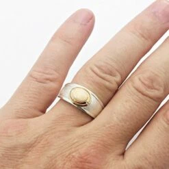 Bague Pour Homme Avec Pierre -Vivalatina Boutiqe Bague homme pierre opale 9