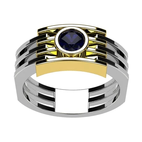 Bague Homme Saphir 10 Bague Homme Saphir – Image 8