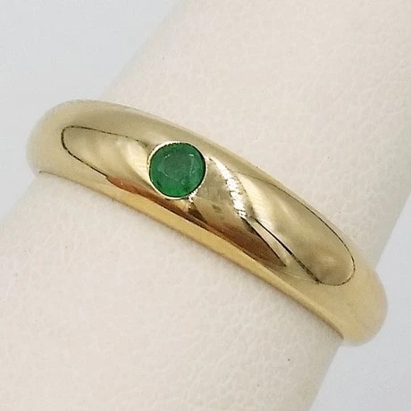 Bague Jonc Avec Émeraude 5 Bague Jonc Avec Émeraude – Image 3