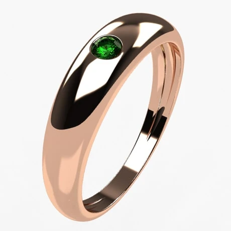 Bague Jonc Avec Émeraude 11 Bague Jonc Avec Émeraude – Image 9