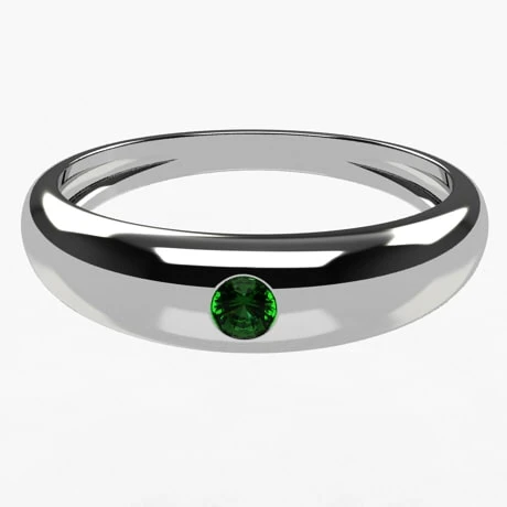 Bague Jonc Avec Pierre Précieuse 5 Bague Jonc Avec Pierre Précieuse – Image 3