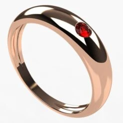 Bague Jonc Avec Pierre Précieuse 37 Bague Jonc Avec Pierre Précieuse -Vivalatina Boutiqe Bague jonc rubis 11