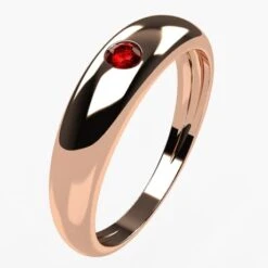 Bague Jonc Avec Pierre Précieuse 38 Bague Jonc Avec Pierre Précieuse -Vivalatina Boutiqe Bague jonc rubis 12