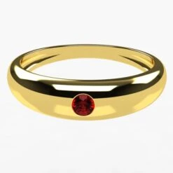 Bague Jonc Avec Pierre Précieuse 30 Bague Jonc Avec Pierre Précieuse -Vivalatina Boutiqe Bague jonc rubis 2