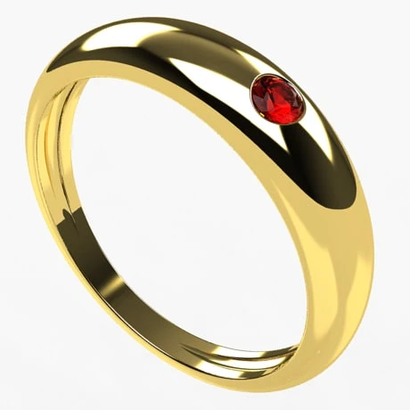 Bague Jonc Avec Pierre Précieuse 12 Bague Jonc Avec Pierre Précieuse – Image 10