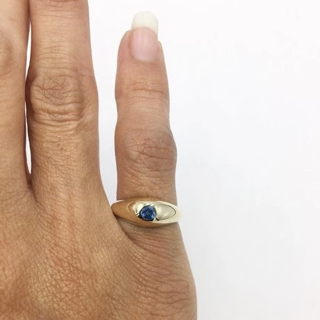 Bague Jonc Saphir 5 Bague Jonc Saphir – Image 3