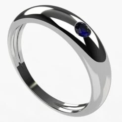 Bague Jonc Avec Pierre Précieuse 41 Bague Jonc Avec Pierre Précieuse -Vivalatina Boutiqe Bague jonc saphir 7