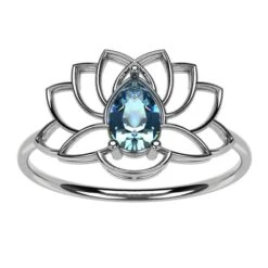 Bague Fleur De Lotus -Vivalatina Boutiqe Bague lotus 2