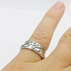 Bague Initiale En Or Pour Couple -Vivalatina Boutiqe Bague mariage initiale pour couple 2